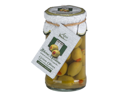 3267 chorvatske olivy s paprikou 300g adria