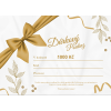 White and Gold Elegant Birthday Gift Card